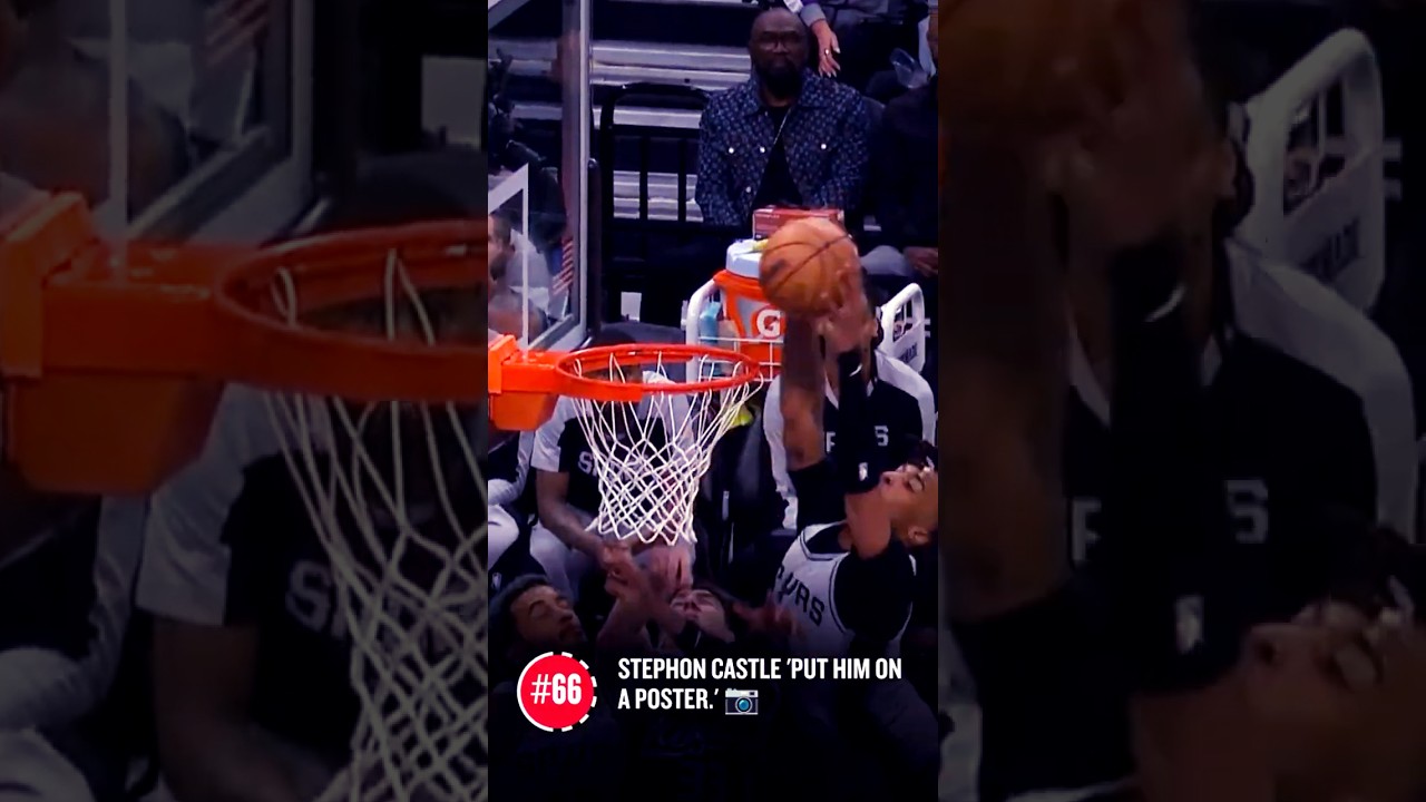 Top 100 Dunks of 2024-25: No. 66 Stephon Castle Put Him on a Poster 😱🖼️