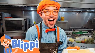 Sign Language Cooking 🖖🏻 | Blippi 🔍 | 🔤 Educational Subtitled Videos 🔤 | Learning Videos