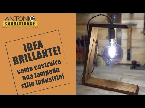 come fare una semplice lampada in stile industriale vintage