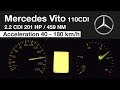 Mercedes Benz Vito 110 CDI Stage 1 201 Ch Accélération 40 180 Km H mp3