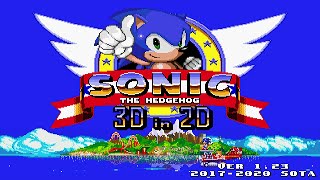 Sonic 3D in 2D (v1.23) :: New Game Plus Full Playthrough (1080p/60fps)