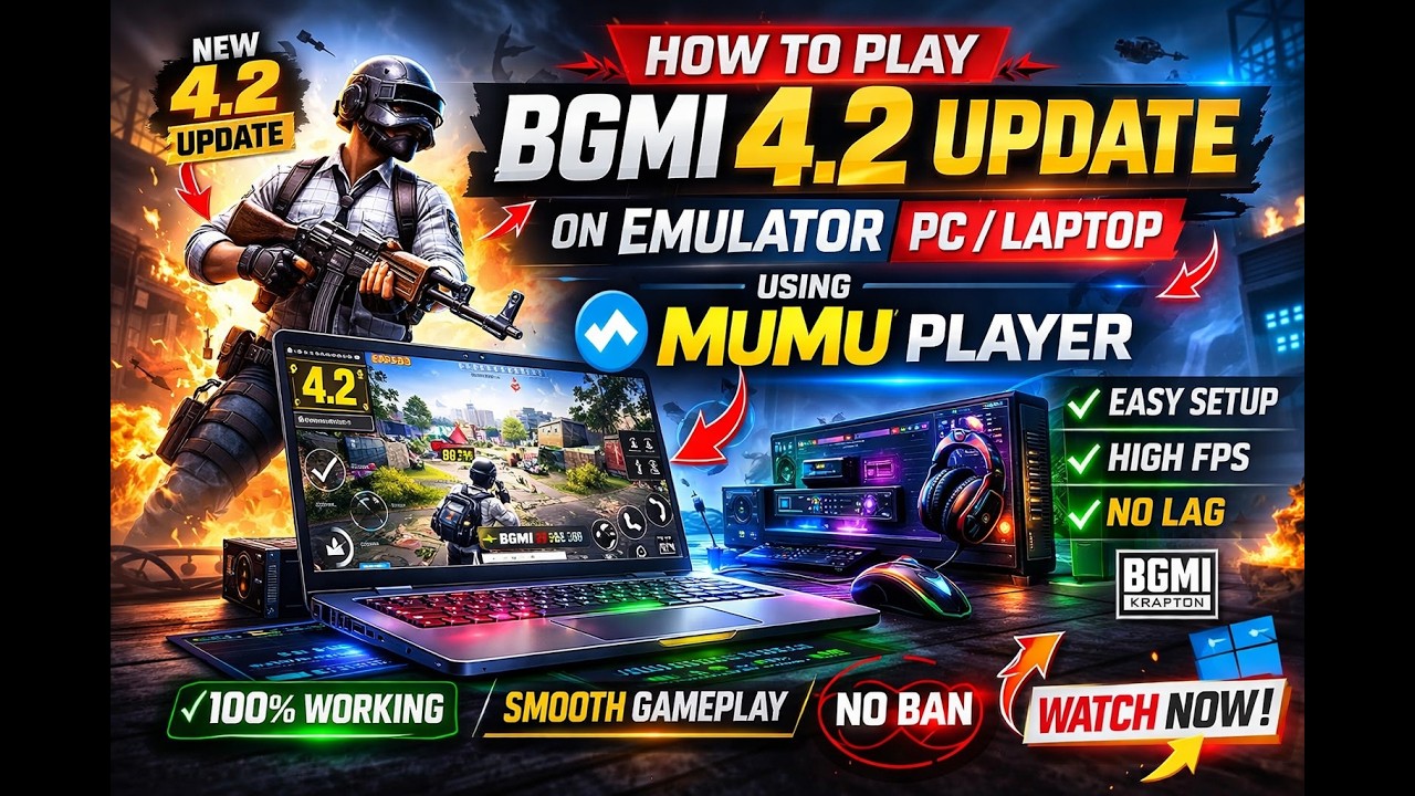 How to Play BGMI 4.2 Update on Emulator PC | Laptop | BGMI 4.2 Update ...