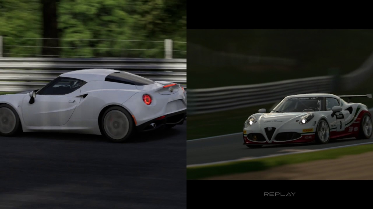 Forza 6 vs Gran Turismo Sport Alfa Romeo 4C @ Brands Hatch - YouTube