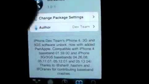 How To Unlock Iphone 4 3gs 3g Ios 4 W Ultrasn0w -- 4.0 4.0.1 Firmware.mp4754
