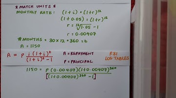 Financial Maths - Amortisation