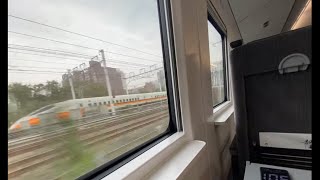 [6/29改點後將消失的場面］377次emu3000新自強號 營運次日 與高鐵並行路段測速 暨通過新左營 另3057次區間快待發（請見說明）