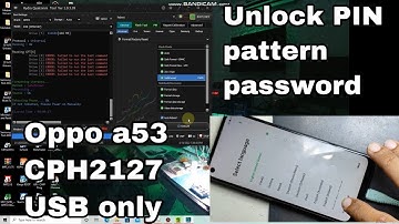 Oppo A53 CPH2127 Remove Phone Lock Unlock Pin Password With Hydra