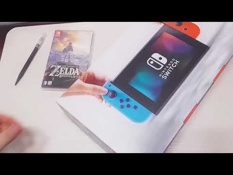 닌텐도스위치 네온색상 그리고 젤다의전설 개봉!! Nintendo switch unboxing with legend of zelda!