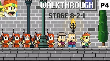 Dan The Man Gameplay Walkthrough Part 4 | Stage 8-2-1 with all secret areas