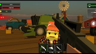 Pixel Z Gunner 3D - Battle survival FPS - Silence Farm - Level 1, 2 screenshot 5