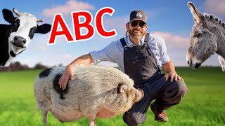 Discovering an Animal Alphabet Down on the Farm! (Fun Educational Video for Kids)