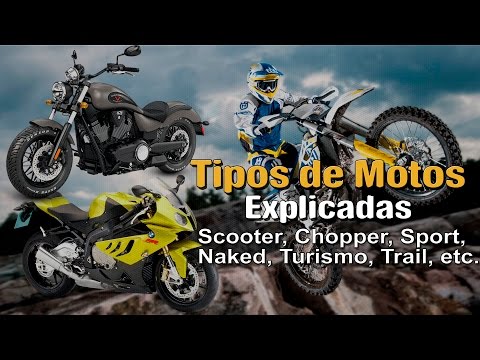 TIPOS de Motocicletas,
