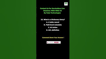 Contact Us For ServiceNow Live Sessions & Interview Support Hr Team : 9063 9063 32