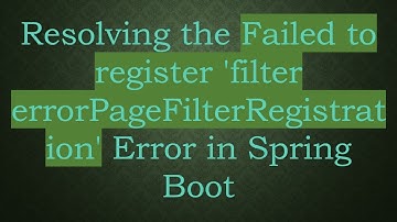 Resolving the Failed to register 