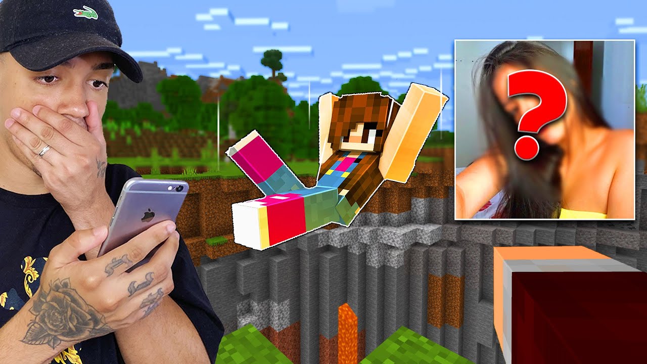 🔥[SEGREDO] JULIA MINEGIRL REVELOU O ROSTO REAL NA CASA DE PRAIA DO  MINECRAFT ZERO MORTES! 