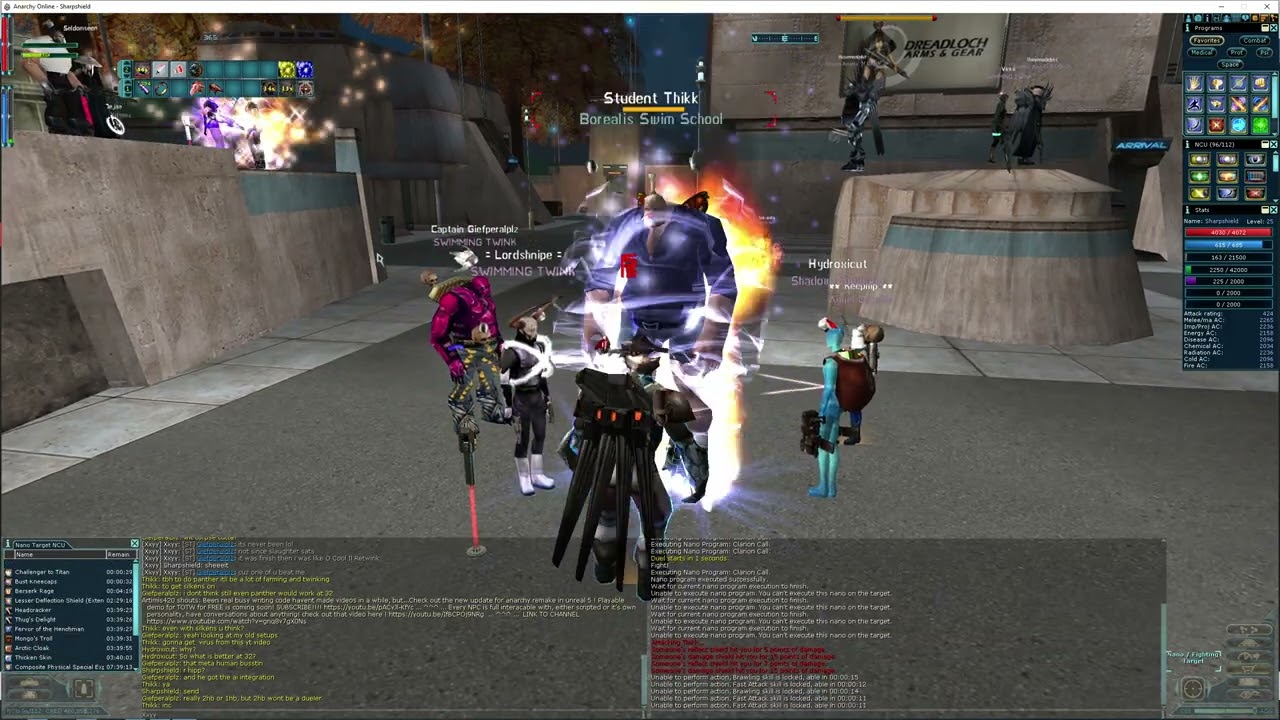 Anarchy Online PvP Sharpshield vs Thikk