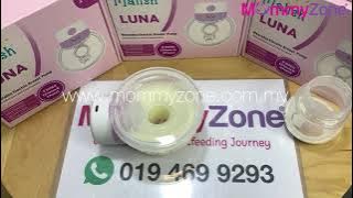 CARA TUANG SUSU DARI CUP MALISH LUNA WEARABLE ELECTRIC BREASTPUMP