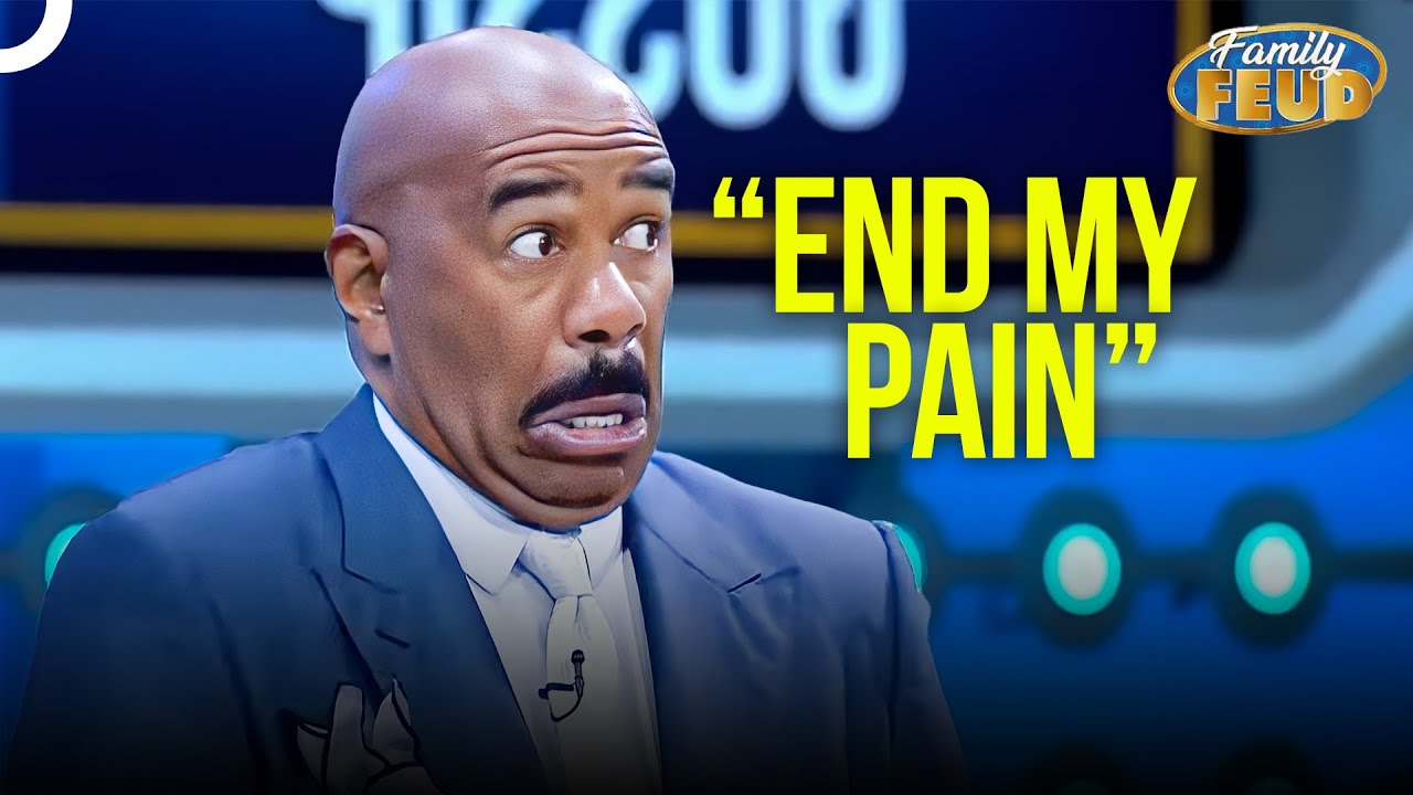 Answers SO DUMB, Steve Wanted To Quit On Air! | Fast Money | Family Feud Compilations