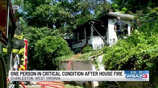 2 pets dead, 1 person in critical condition after house fire