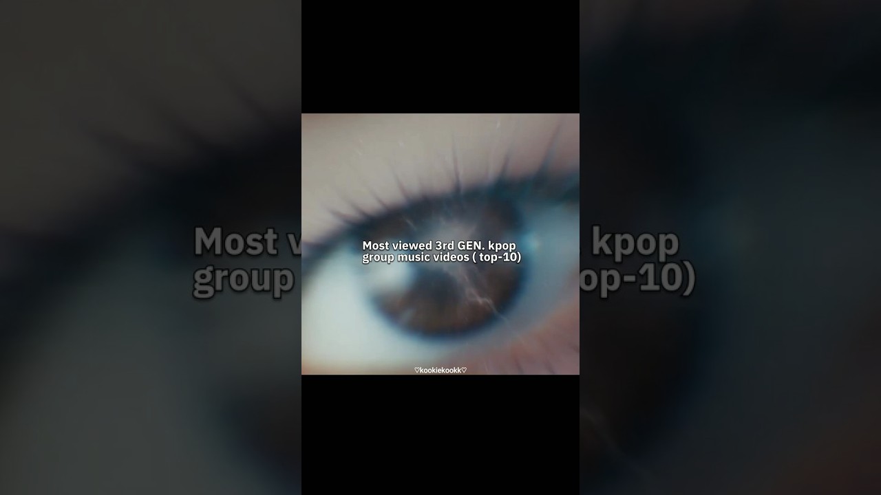 most viewed 3rd gen k-pop group music video 
