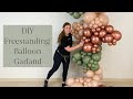 How to make a freestanding organic balloon garland  diy balloon garland