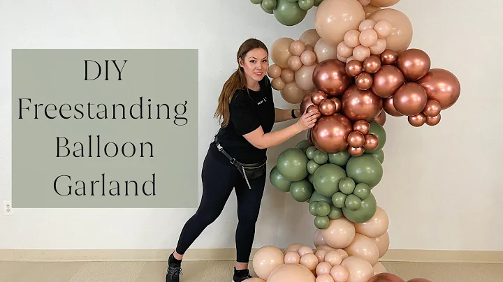How to Make a Freestanding Organic Balloon Garland | DIY Balloon Garland
