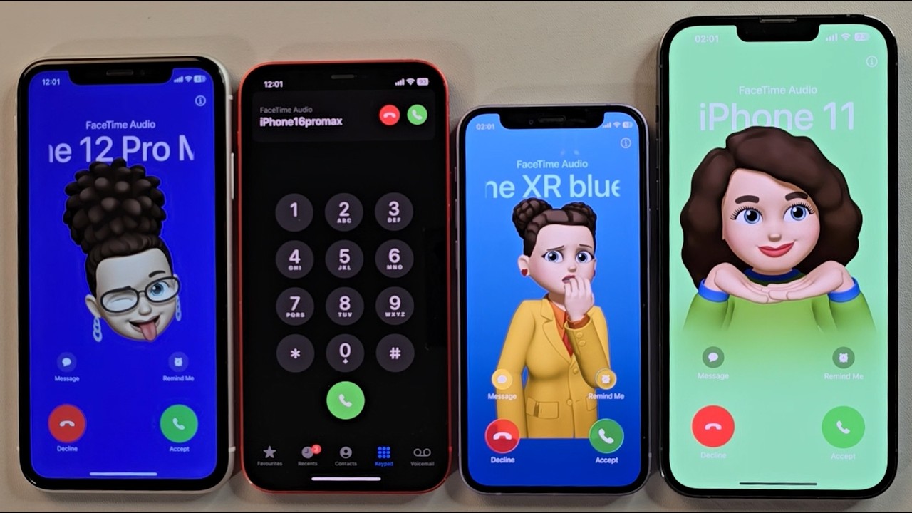 Facetime Incoming call &Outgoing call iPhone Xr iPhone 12 iPhone 12mini ...