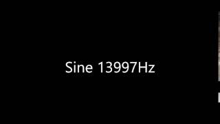 Sine 13997Hz Audio Only