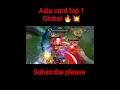 Aalu card top 1 Global.🔥💥 #aaluchaat #mobilelegends #youtubeshorts