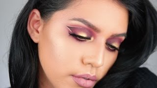 HUDA BEAUTY ROSE GOLD PALETTE | BRIGHT CUT-CREASE