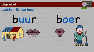 NT2 A1 U09 - Uitspraak uu & oe -- Nederlands leren - Learn Dutch pronunciation Breakthrough 1.1