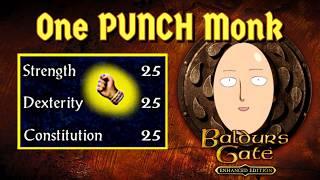 I attempted a themed run with an OP Monk | Baldur's Gate 1