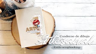 TUTORIAL // Con una encuadernación estilo &quot;libro&quot;, hacemos un cuaderno artesanal.📔📚