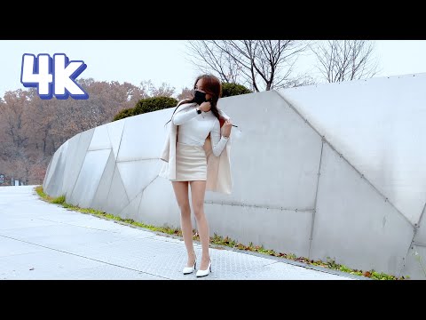 [4K] 스웨이드 미니스커트 | Suede Miniskirt (Model Joowon)