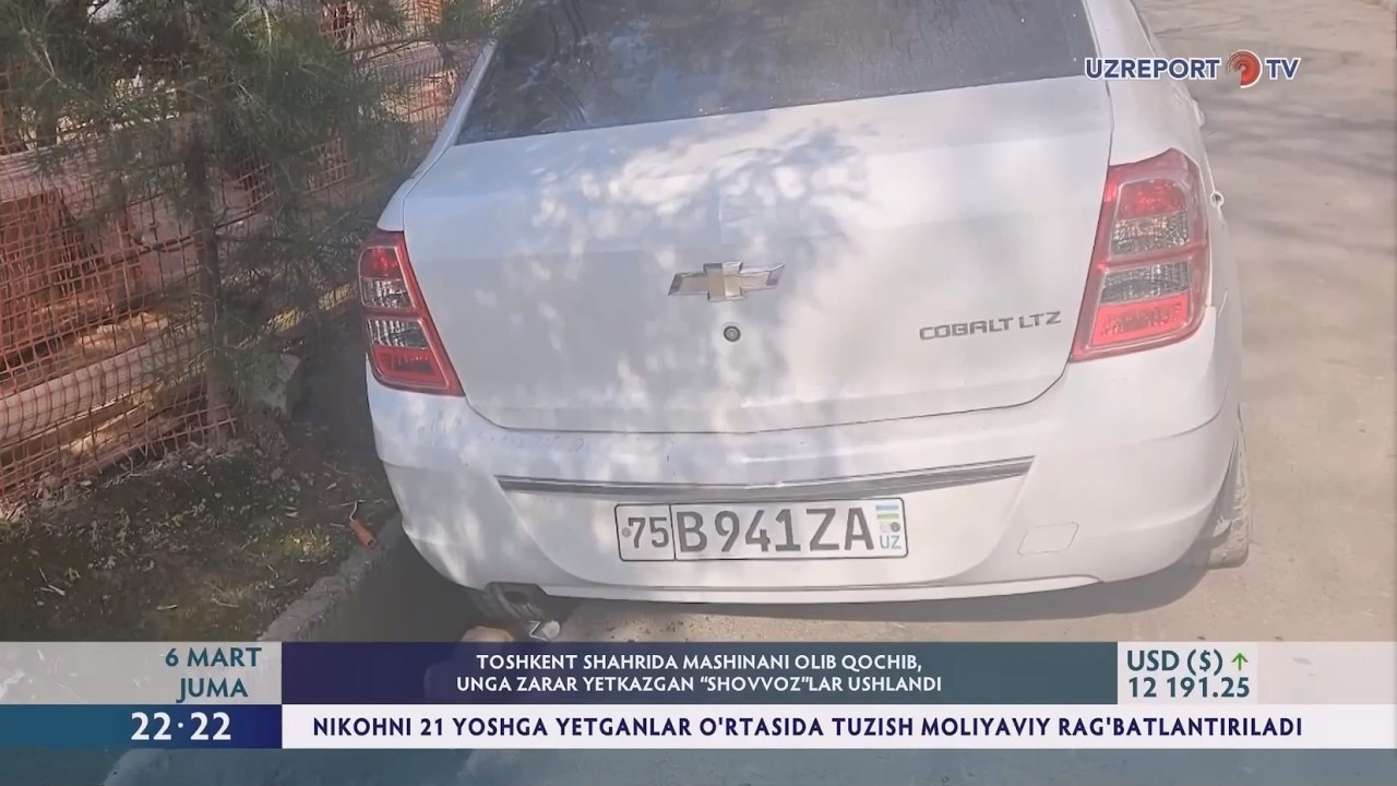 Toshkent shahrida mashinani olib qochib, unga zarar yetkazgan “shovvoz“lar ushlandi
