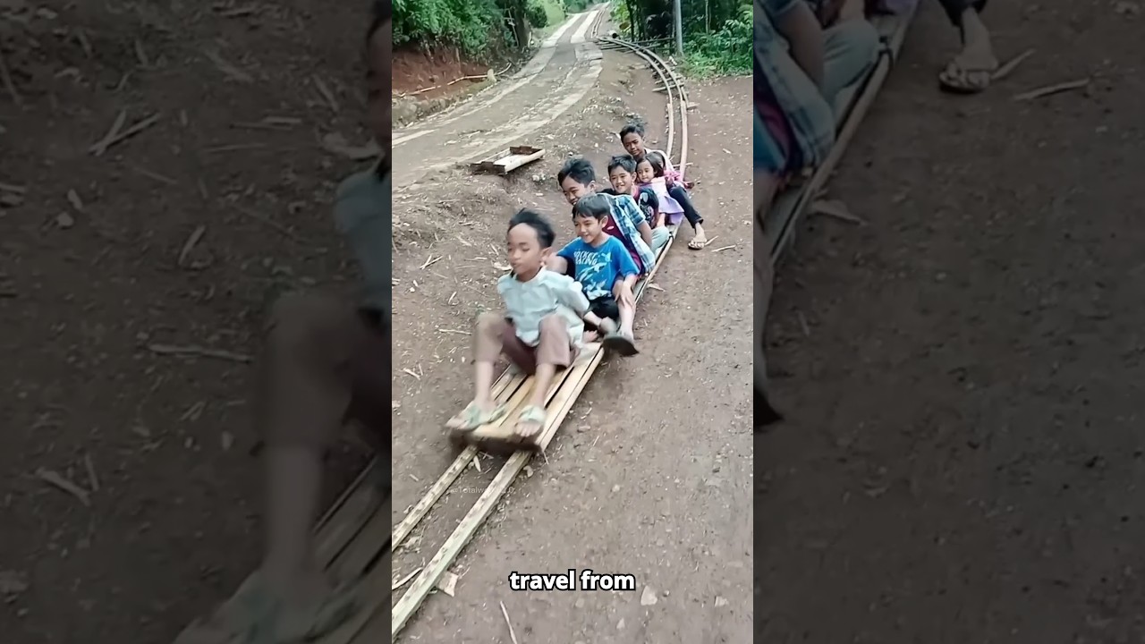 Indonesia's UNIQUE Bamboo Transportation System! 