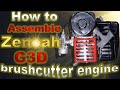 How to assemble Zenoah G3D brushcutter engine.