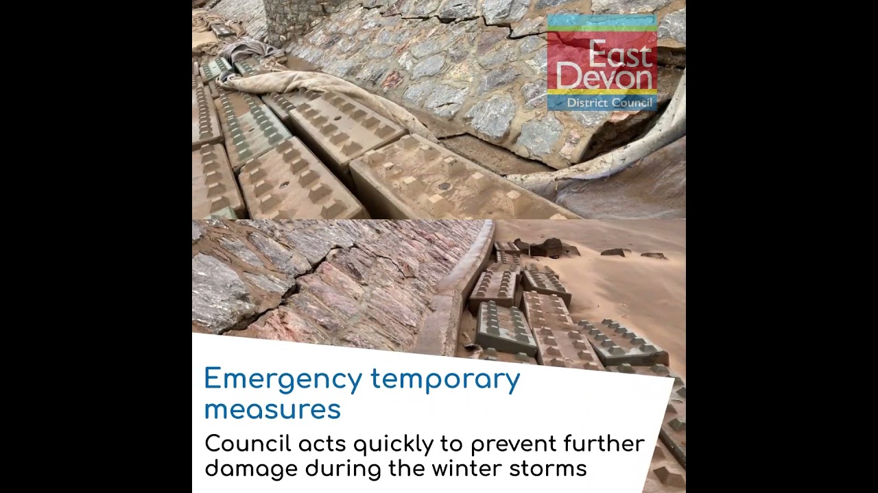 Exmouth Seawall progress