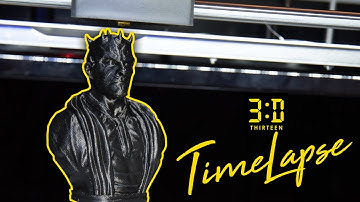3D Printer Timelapse - Star Wars Darth Maul 4K (Qidi Tech X-Max)