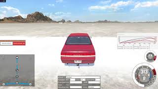 BeamNG: Pessima Coupe 4.0 V8 speed run #2