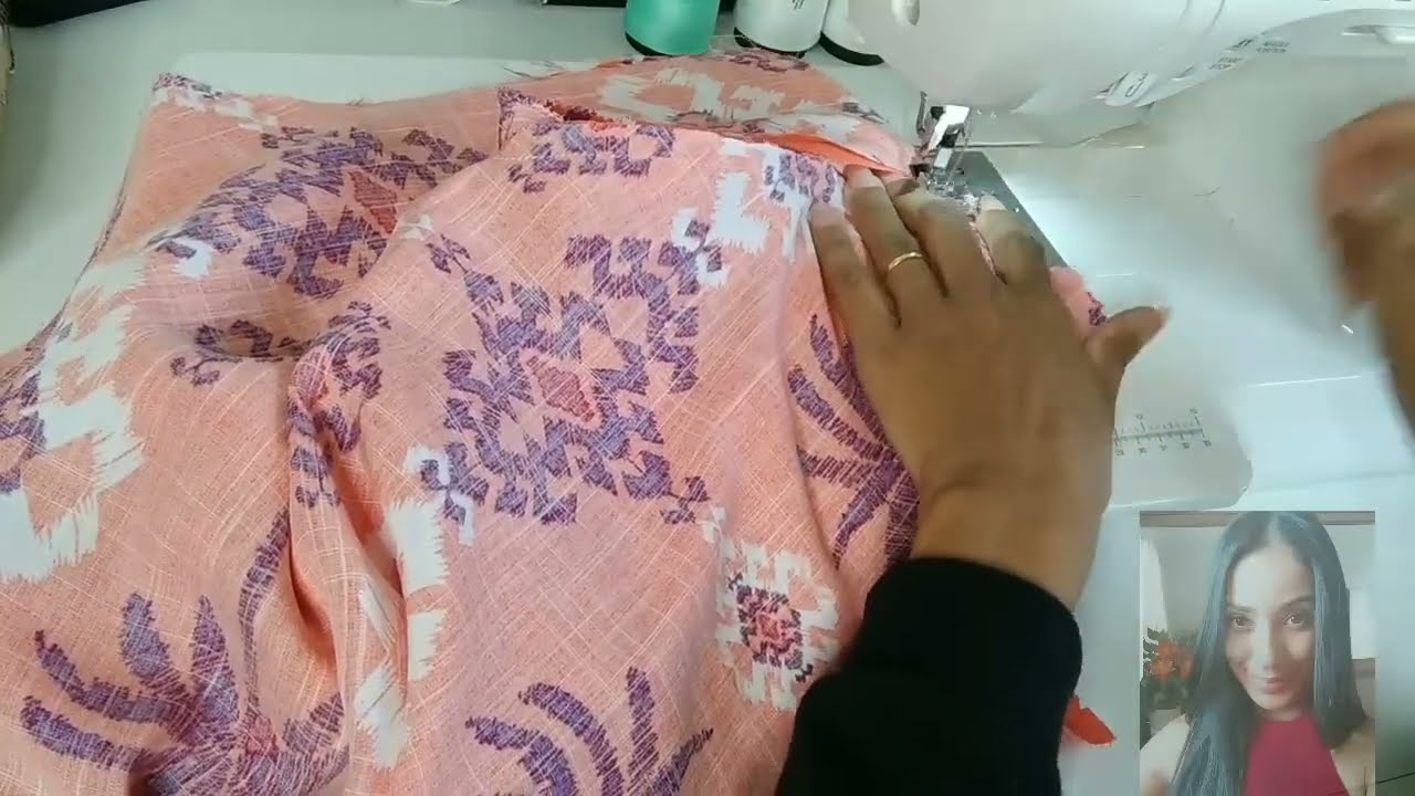 Blusa com manga. Usei 1 m de viscise. DIY  sem molde
