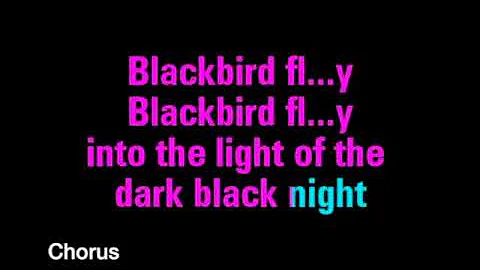 Blackbird - The Beatles (Lyric Video)