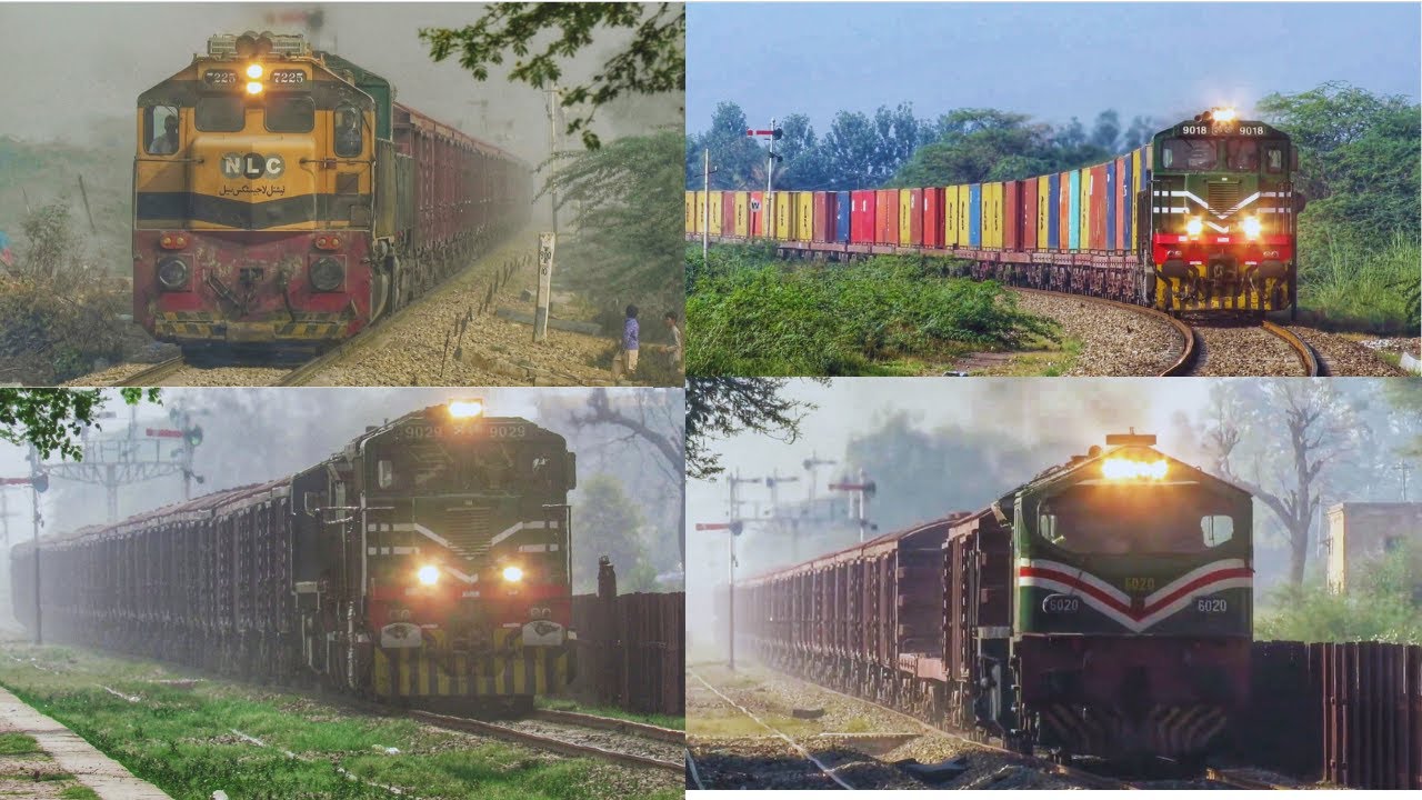 High Speed Freight Train Rail Container Service Pakistan Railway | Railroad Pakistan Railways