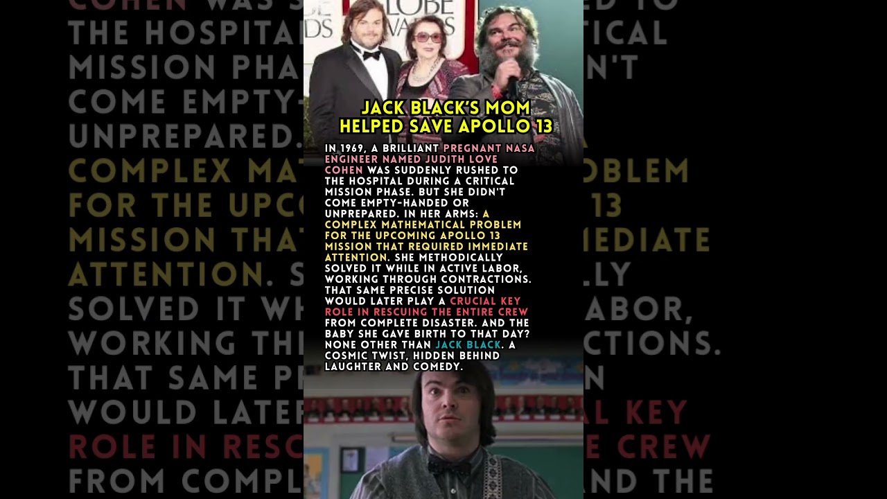 Jack Black's Mom Helped Save Apollo 13