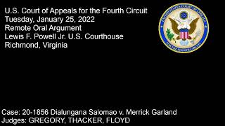Remote Oral Arguments (Panel I) - 9:30am Tuesday 1/25/2022