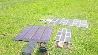 Testing 65W OGT Solar Blanket vs 60W Powerfilm