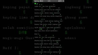 Kunci dan lirik lagu opick - tombo ati