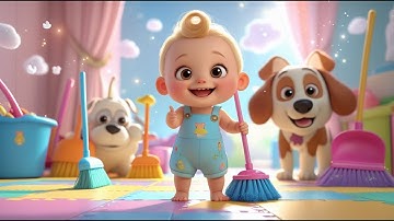 Clean Team – Tidy Up with JJ! | Fun Cleaning Song for Kids | Nursery Rhymes & Learning