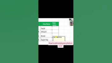 How to add employees photo in excel#shorts#computer#video