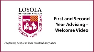 First and Second Year Advising: Welcome New Students!